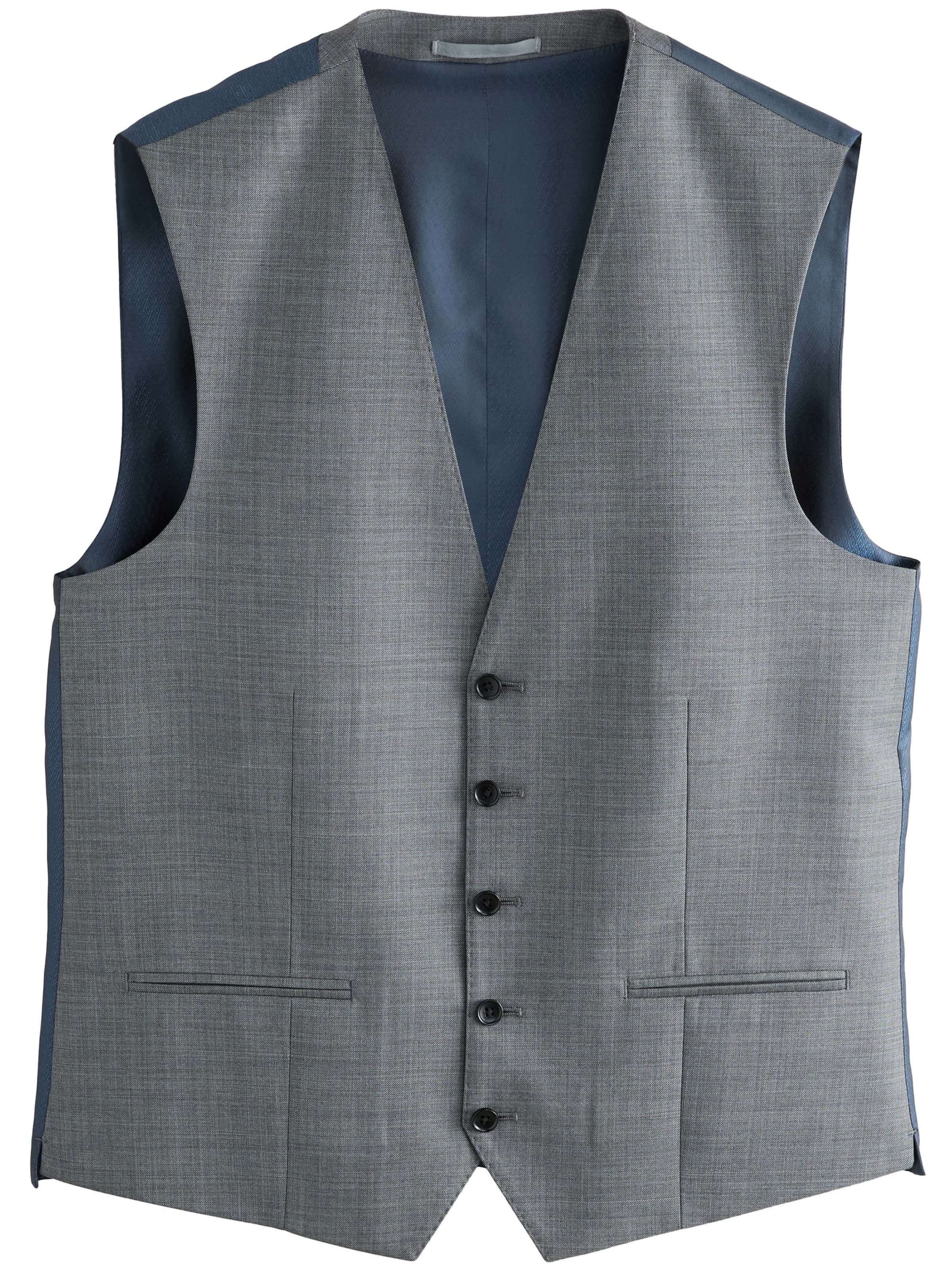 Next Anzugweste in Grau: Vorderseite