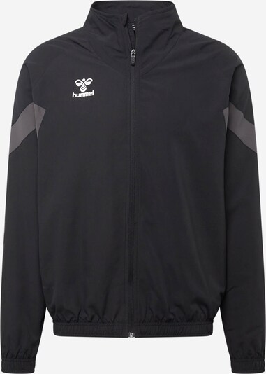 Hummel Sportska jakna 'TRAVEL' u siva / crna / bijela, Pregled proizvoda
