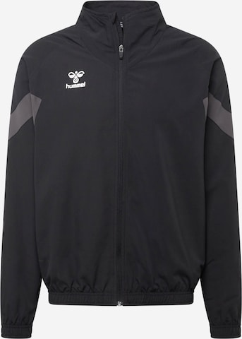 Hummel Športna jakna 'TRAVEL' | črna barva: sprednja stran