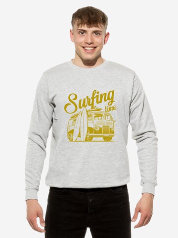 Sweat-shirt 'Surfing Time' Cotton Prime en gris : devant
