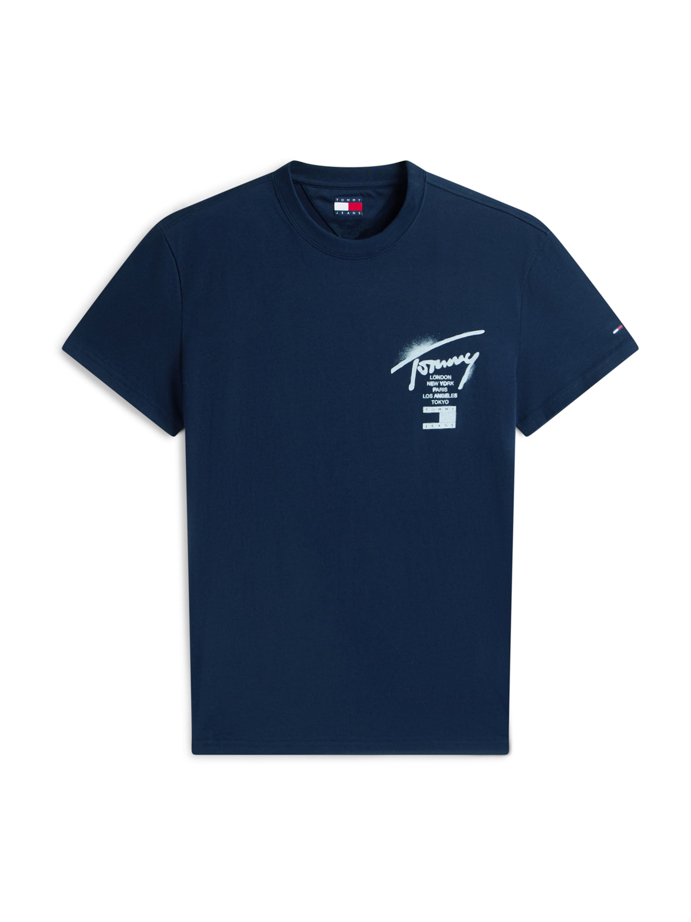 Tommy Jeans Футболка 'CITY SIGN' в Синий: спереди