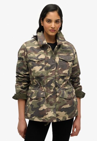 Superdry Between-season jacket 'Verzierte M65 Military' in Green: front