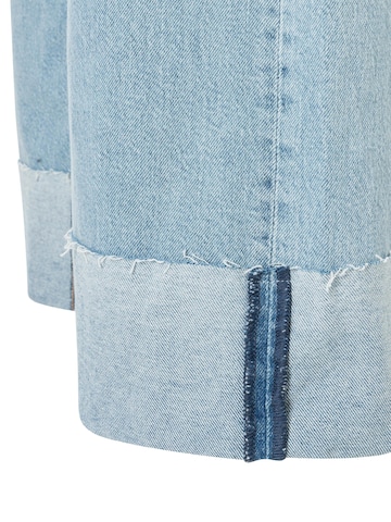 MAC Wide Leg Hose 'Nevada'‌ in Blau