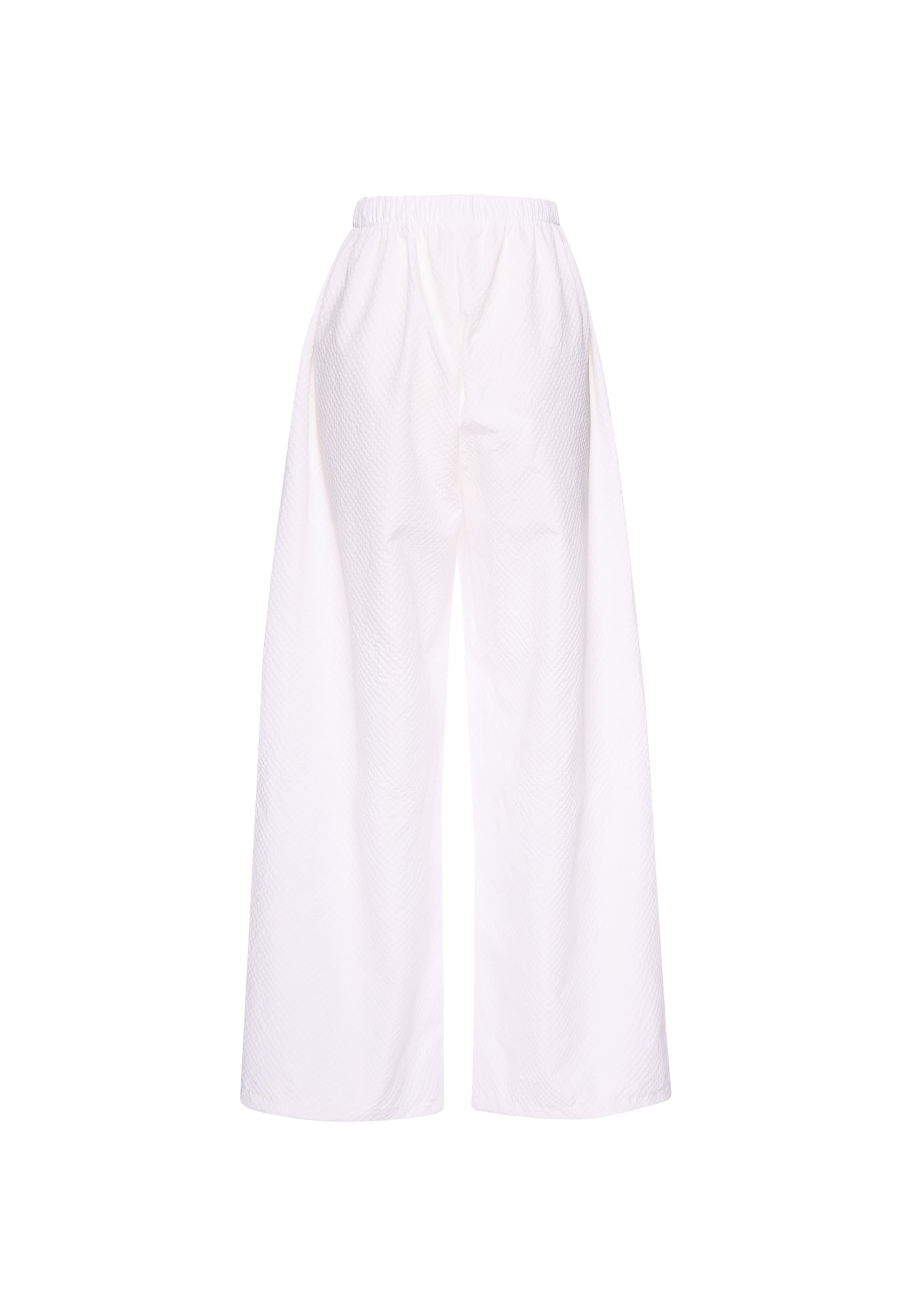 myMo ATHLSR Wide leg Trousers in White
