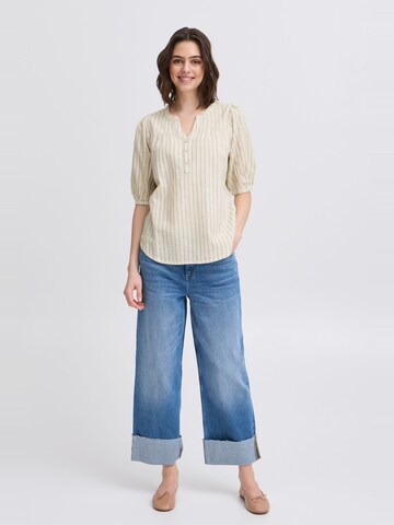 Fransa - Blusa 'BONNIE' em bege