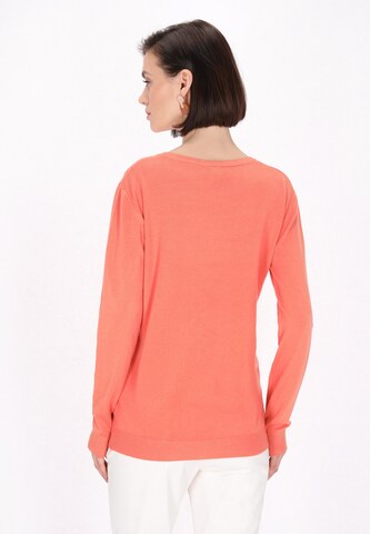 Usha Knit Cardigan in Orange