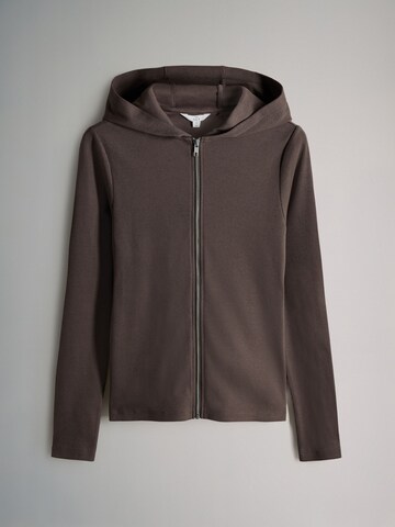 The Set Sweatjacke in Braun