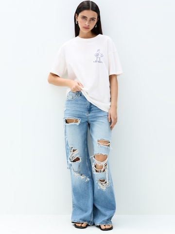 Pull&Bear T-Shirt in Weiß