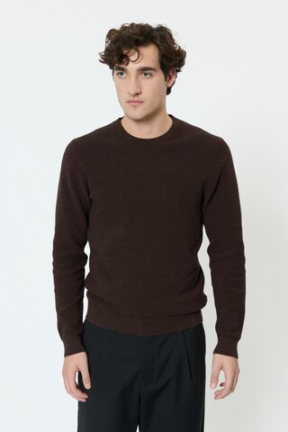 Matinique Pullover 'MALagoon' i brun: forside
