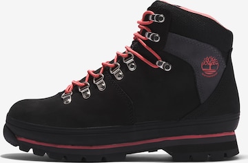 TIMBERLAND - Botines con cordones en negro: frente