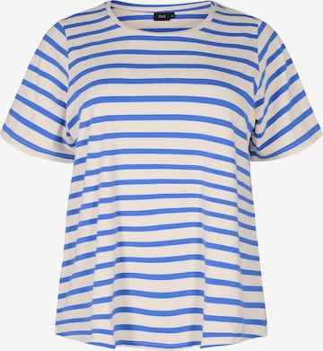 T-shirt 'VIVI' Zizzi en bleu : devant