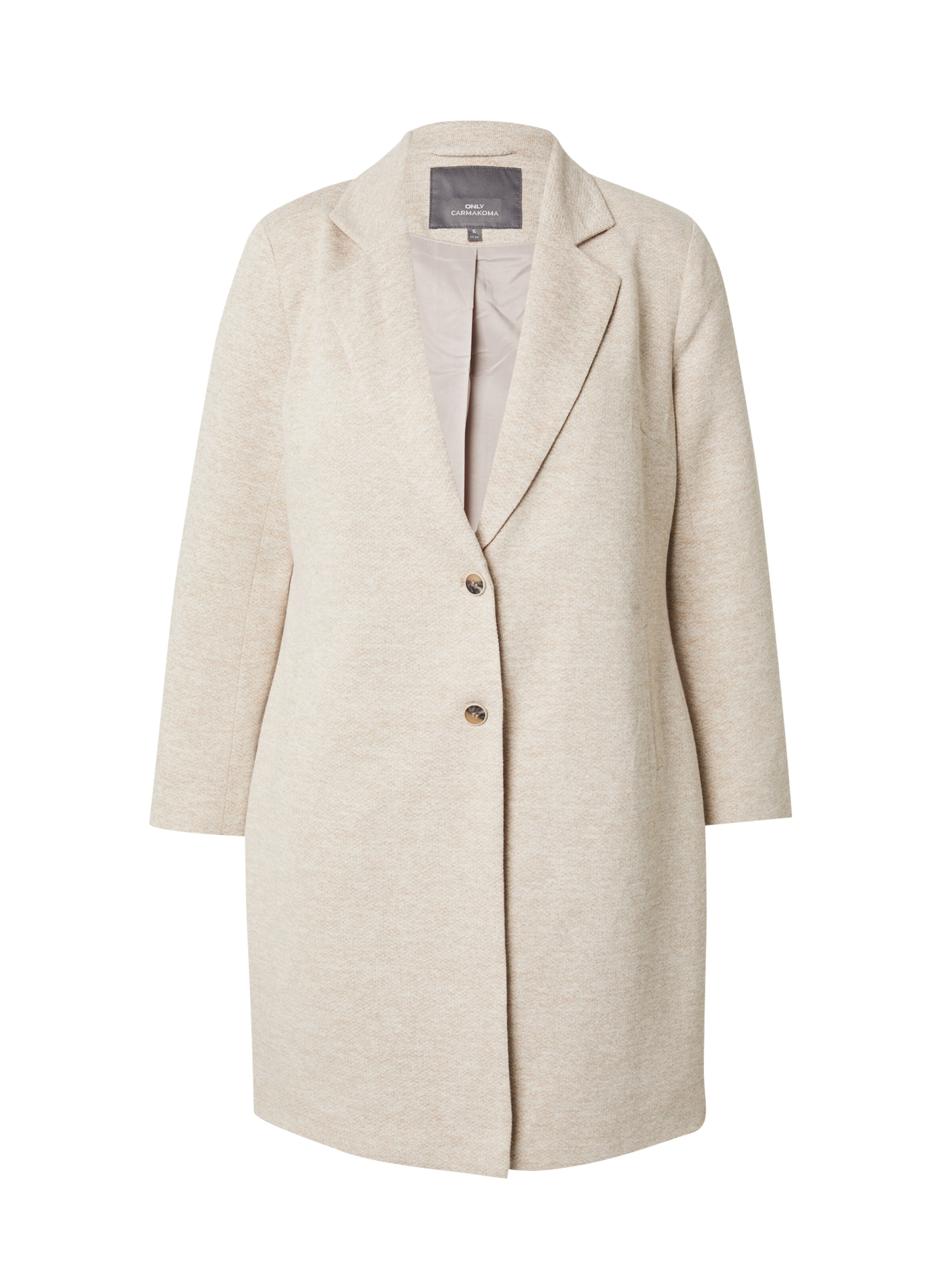 Manteau mi-saison 'CARCARRIE' ONLY Carmakoma en beige : devant