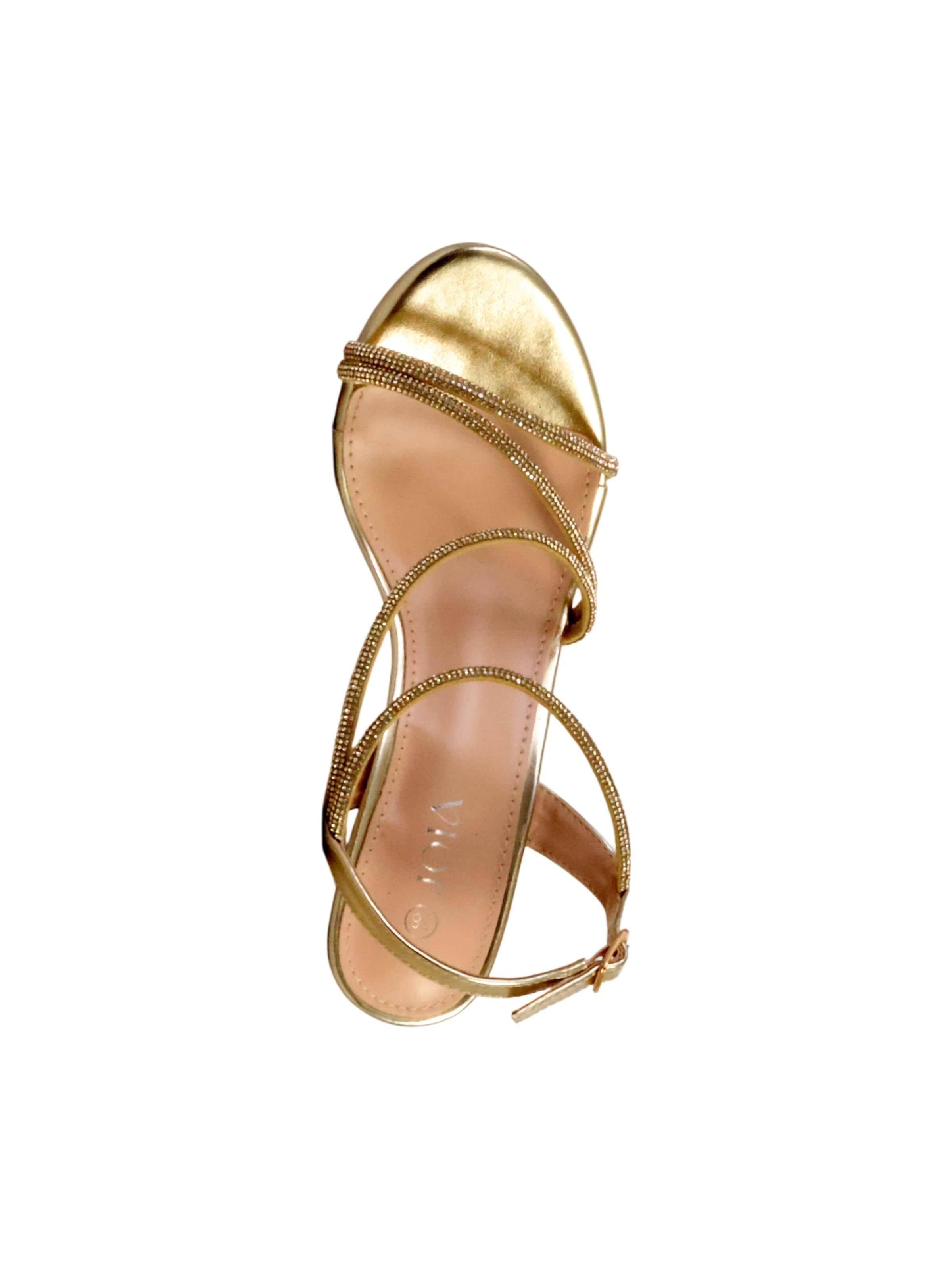 Joia Sandals in Gold