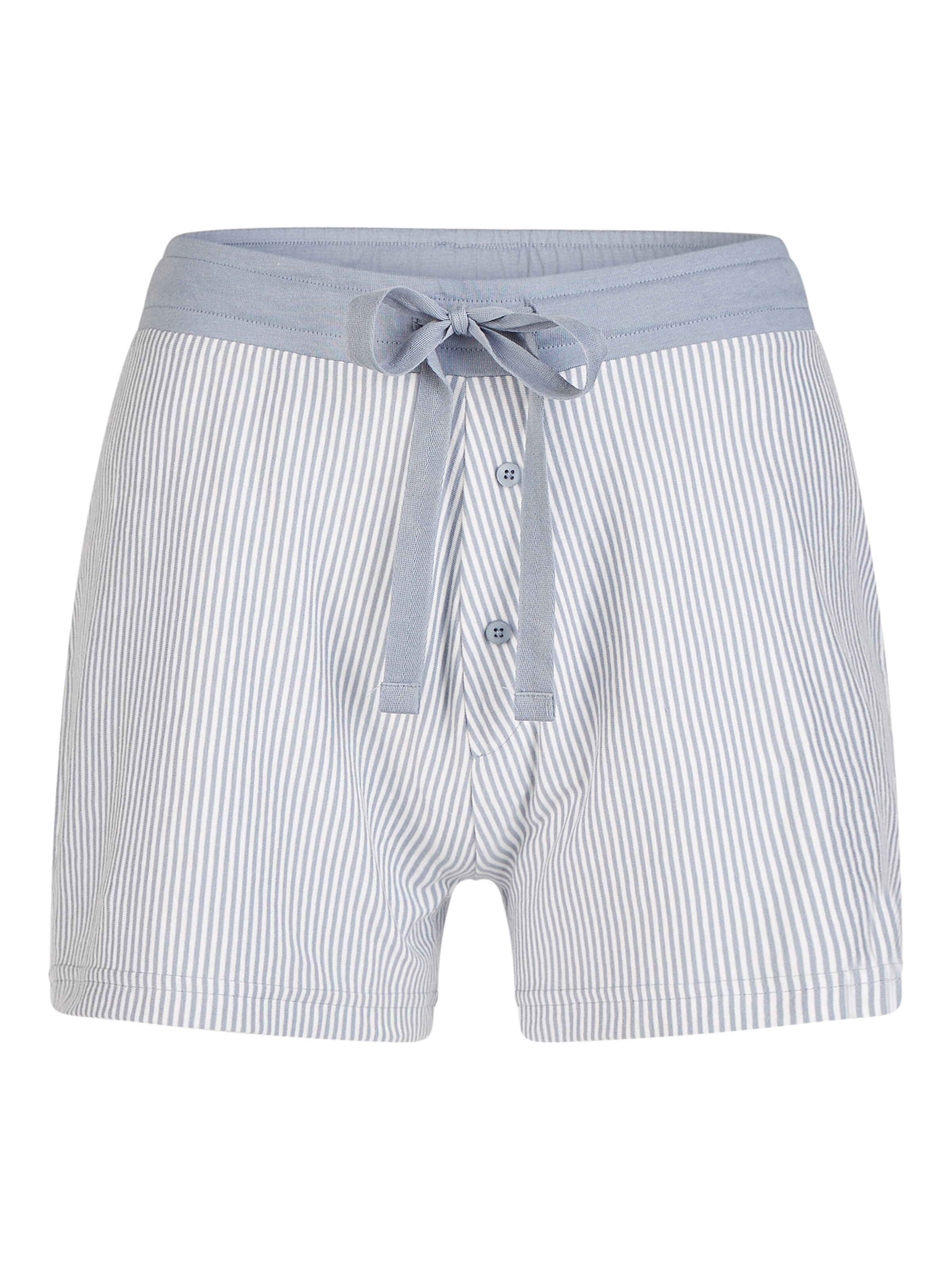 By Louise Pyjamashorts ' Mix & Match ' in Blau: Vorderseite