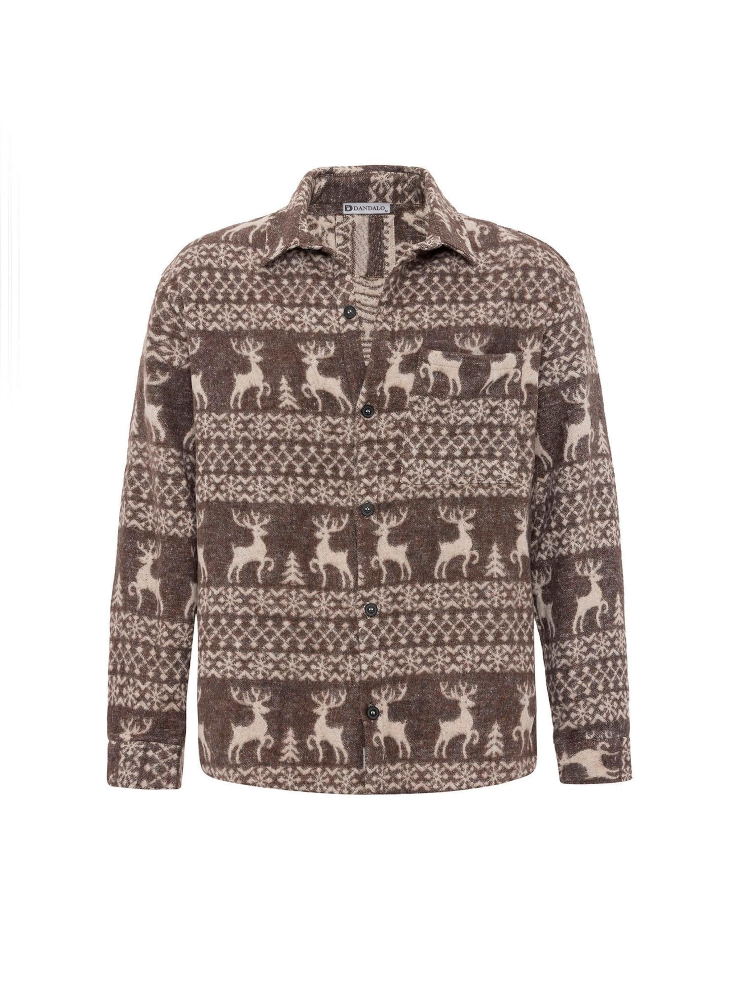 brūns Dandalo Komforta piegriezums Krekls: no priekšpuses