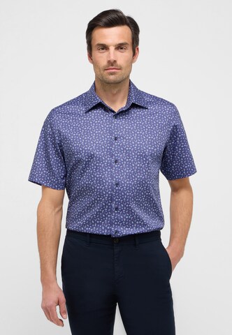 ETERNA Regular fit Zakelijk overhemd in Blauw: voorkant
