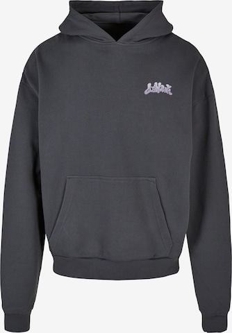 Lost Youth Sweatshirt 'Heart' in Grau: predná strana