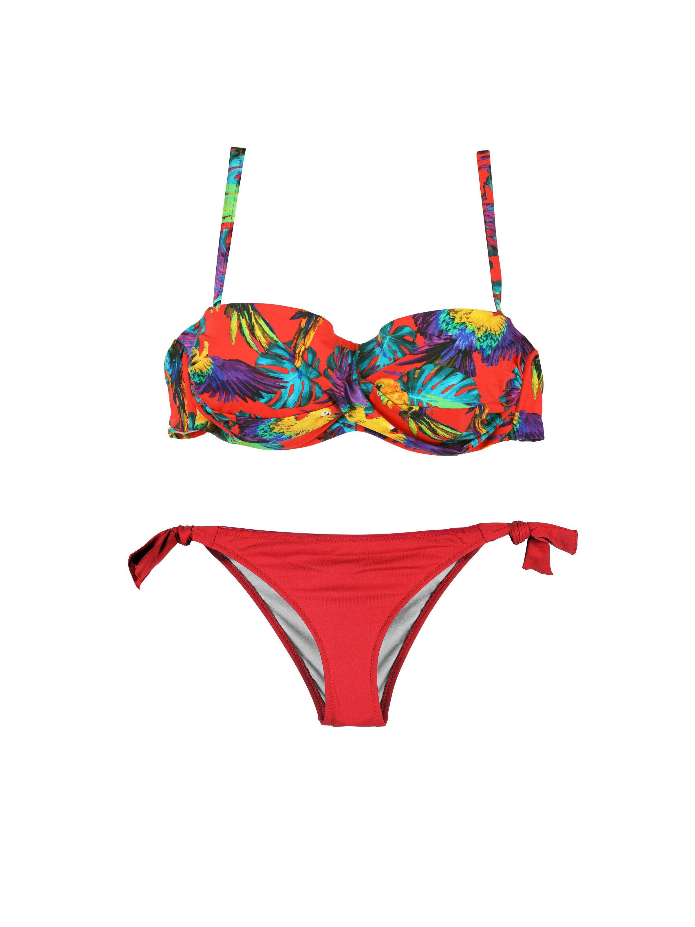 Lady EtnaBandeau Bikini 'Alice' - crvena boja: prednji dio