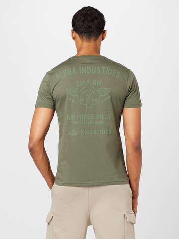 ALPHA INDUSTRIES T-Shirt in Grün