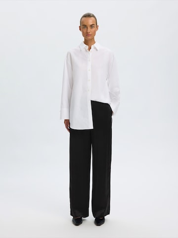 SELECTED Wide leg Pants 'SLWVIDA' in Black