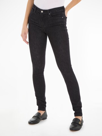 Skinny Jeans de la TOMMY HILFIGER pe negru: față