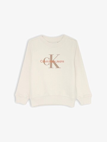 Calvin Klein Sweatshirt 'Cat' in Beige: front