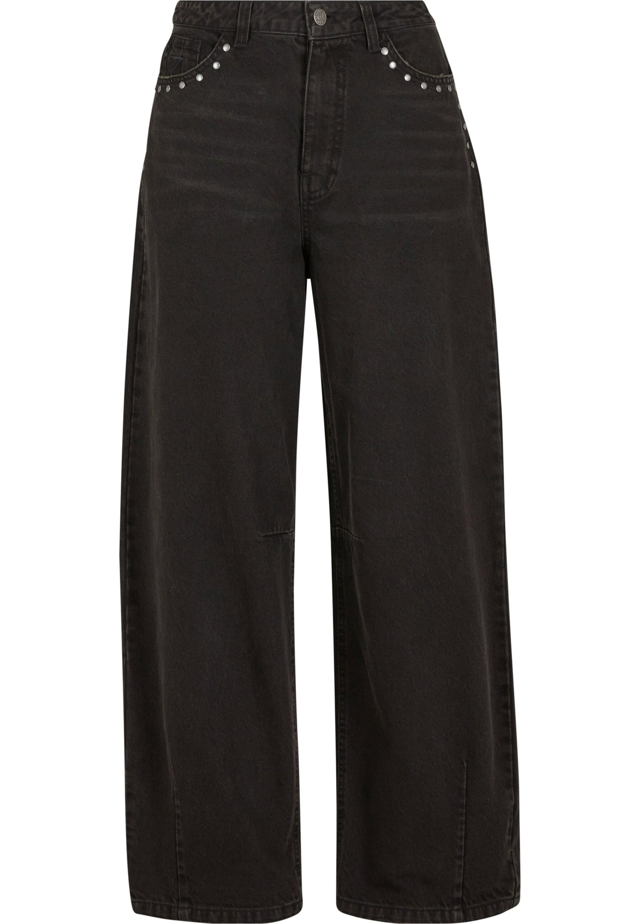 Karl Kani Zvonové kalhoty Džíny – černá: přední strana