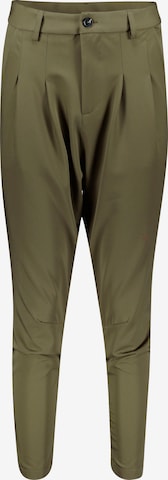 IMPERIAL Tapered Pleat-Front Pants in Green: front
