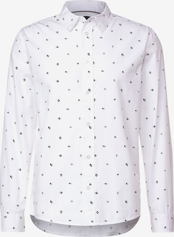 Street One MEN Button Up Shirt in White: front