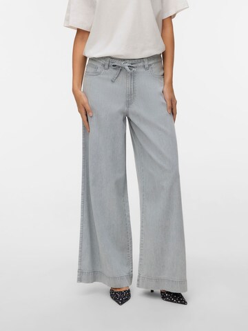 VERO MODA Wide leg Jeans 'VMAisa' in Grijs: voorkant