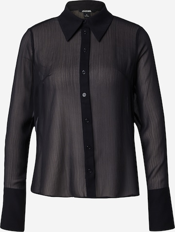 Camicia da donna di Monki in nero: frontale