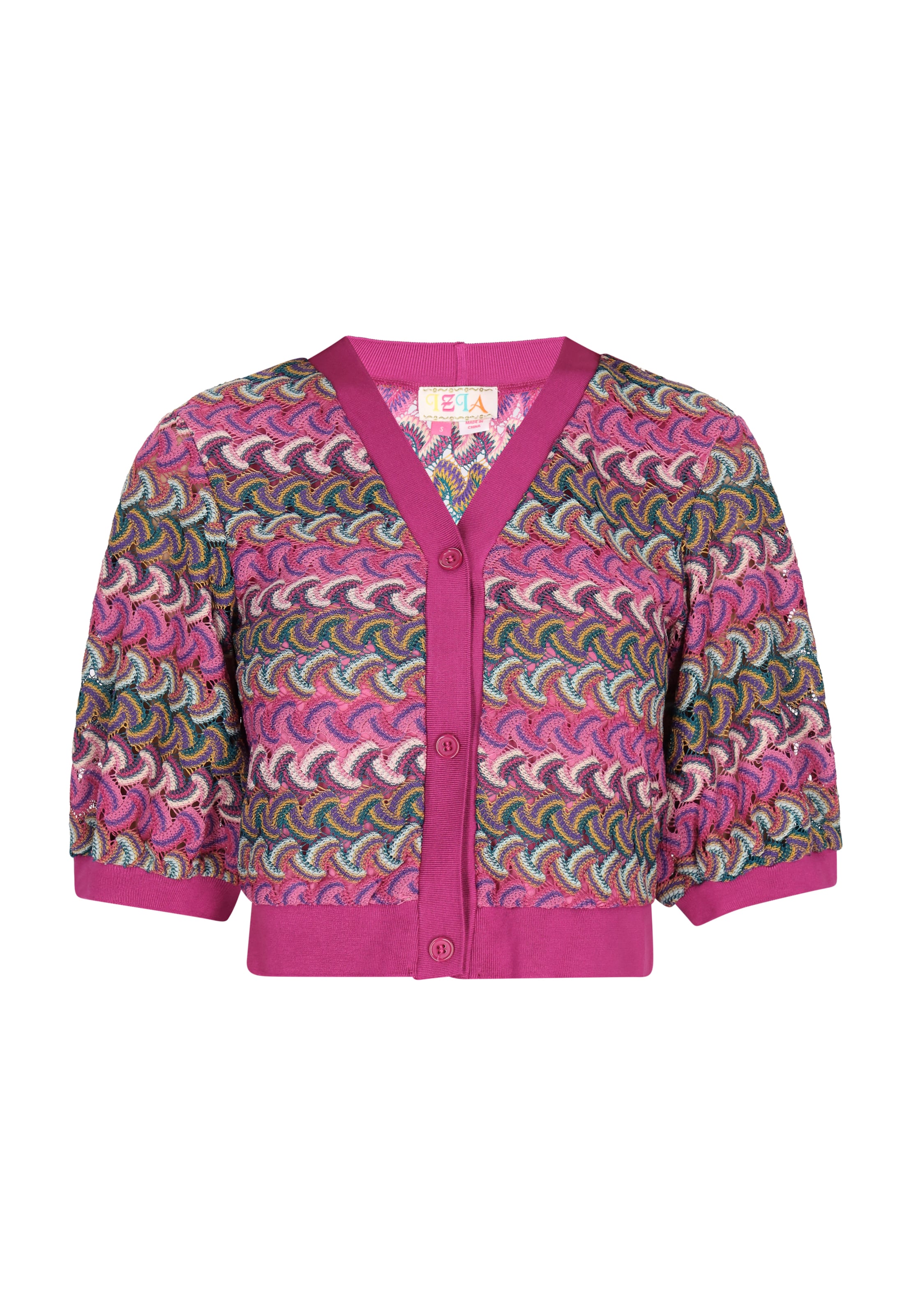 IZIA Strickjacke in Pink: Vorderseite