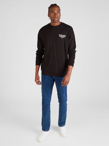 Tommy JeansSweater majica 'ESSENTIAL' - crna boja