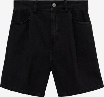 MANGO Wide leg Jeans 'MARINA' in Zwart: voorkant