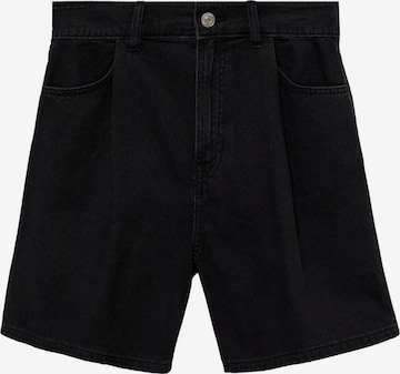 MANGO Wide Leg Farkut 'MARINA' värissä musta: etupuoli