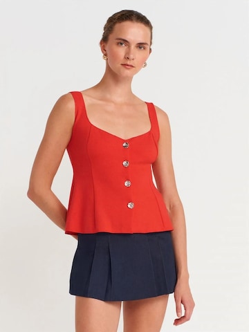 Dilvin Blouse in Red: front