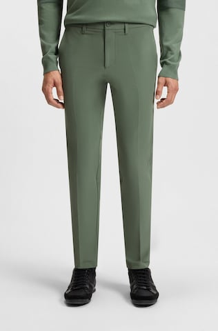 BOSS Slim fit Pants ' 10268853 01 ' in Green: front
