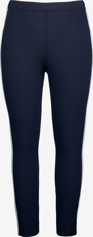 Ulla Popken Skinny Leggings in Blauw: voorkant