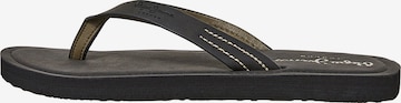 Pepe Jeans T-Bar Sandals 'SURF ISLAND' in Black: front