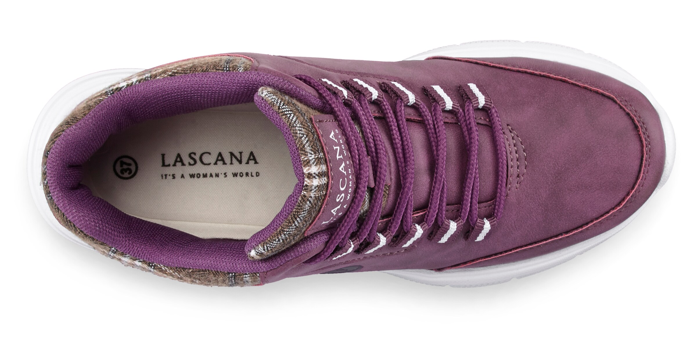LASCANA High-Top Sneakers in Purple