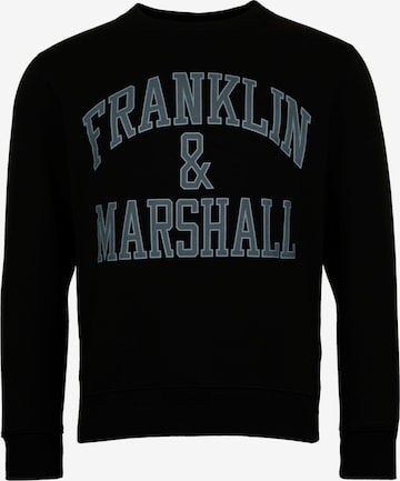 FRANKLIN & MARSHALL Sweatshirt in Schwarz: Vorderseite