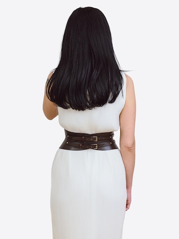 Haute Cuir Riem 'Rounded Hourglass Corset Belt' in Bruin