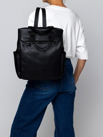 Picard Rucksack 'Olivia' in Schwarz: Vorderseite