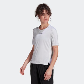 T-shirt fonctionnel ' TERREX' ADIDAS TERREX en blanc : devant