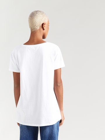 T-shirt 'Save Water Drink' miss goodlife en blanc