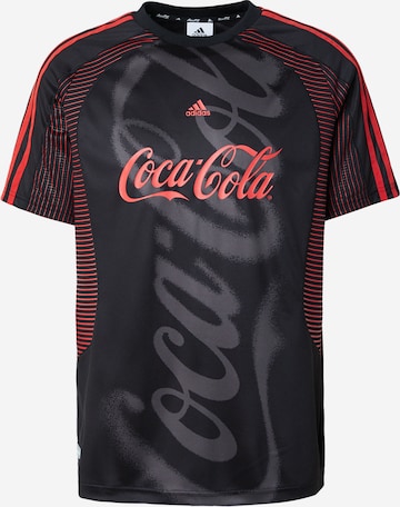 ADIDAS ORIGINALSMajica 'Coca Cola Teamgeist 26' - crna boja: prednji dio