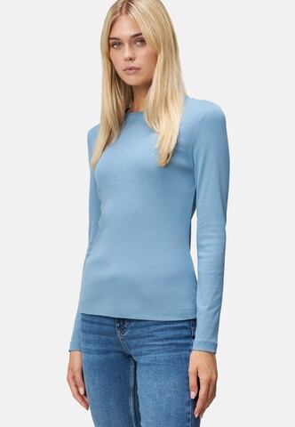 zero Jersey-Shirt mit Wellenkante in Blau: Vorderseite