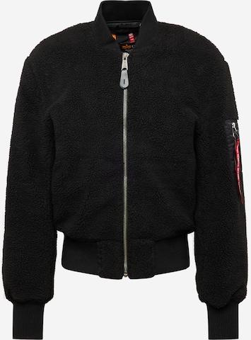 ALPHA INDUSTRIES Overgangsjakke i sort: forside