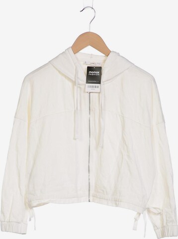 MANGO Sweatshirt & Zip-Up Hoodie in XS in White: front