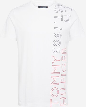 TOMMY HILFIGER T-shirt i vit: framsida